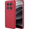 Coque arrière en silicone Phonesta Soft Silk pour Xiaomi Redmi Note 14 Pro Plus - Rouge