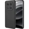 Coque arrière en silicone Phonesta Soft Silk pour Xiaomi Redmi Note 14 Pro Plus - Noir