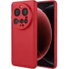 Coque arrière en silicone Phonesta Soft Silk pour Xiaomi 15 Ultra - Rouge