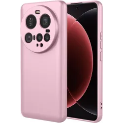 Coque arrière en silicone Phonesta Soft Silk pour Xiaomi 15 Ultra - Rose