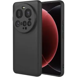 Coque arrière en silicone Phonesta Soft Silk pour Xiaomi 15 Ultra - Noir
