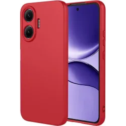 Coque arrière en silicone Phonesta Soft Silk pour Xiaomi Poco F7 - Rouge