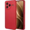 Coque arrière en silicone Phonesta Soft Silk pour Xiaomi Poco F7 Pro - Rouge