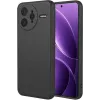 Coque arrière en silicone Phonesta Soft Silk pour Xiaomi Poco F7 Ultra - Noir