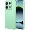 Coque arrière en silicone Phonesta Soft Silk pour Xiaomi Redmi Note 14S/13 Pro / Xiaomi Poco M6 Pro - Vert matcha