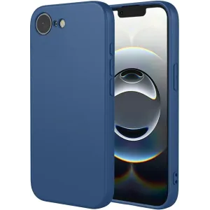 Coque arrière en silicone Phonesta Soft Silk pour Apple iPhone 17e/16e - Bleu foncé