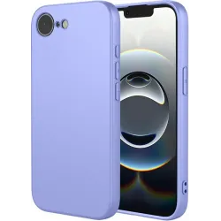 Coque arrière en silicone Phonesta Soft Silk pour Apple iPhone 17e/16e - Violet