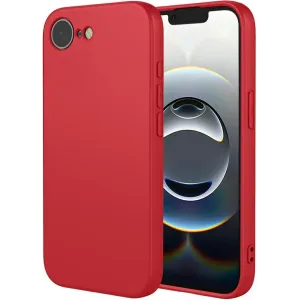 Coque arrière en silicone Phonesta Soft Silk pour Apple iPhone 17e/16e - Rouge