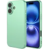 Coque arrière en silicone Phonesta Soft Silk pour Apple iPhone 17 - Vert matcha