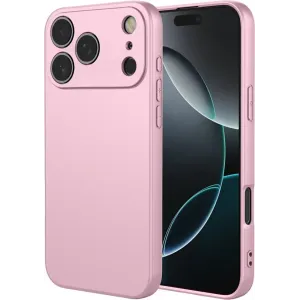 Coque arrière en silicone Phonesta Soft Silk pour Apple iPhone 17 Pro - Rose
