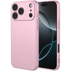 Coque arrière en silicone Phonesta Soft Silk pour Apple iPhone 17 Pro Max - Rose