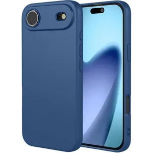 Coque arrière en silicone Phonesta Soft Silk pour Apple iPhone Air - Bleu foncé