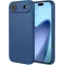 Coque arrière en silicone Phonesta Soft Silk pour Apple iPhone Air - Bleu foncé