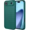 Coque arrière en silicone Phonesta Soft Silk pour Apple iPhone Air - Vert foncé