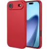 Coque arrière en silicone Phonesta Soft Silk pour Apple iPhone Air - Rouge
