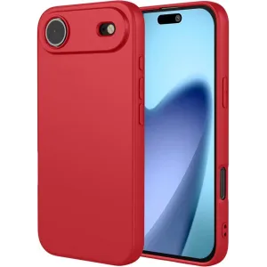 Coque arrière en silicone Phonesta Soft Silk pour Apple iPhone Air - Rouge