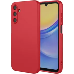 Coque arrière en silicone Phonesta Soft Silk pour Samsung Galaxy A16 - Rouge