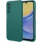 Coque arrière en silicone Phonesta Soft Silk pour Samsung Galaxy A17 - Vert foncé