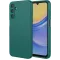 Coque arrière en silicone Phonesta Soft Silk pour Samsung Galaxy A36 - Vert foncé