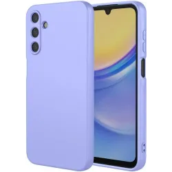 Coque arrière en silicone Phonesta Soft Silk pour Samsung Galaxy S24 FE - Violet