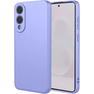 Coque arrière en silicone Phonesta Soft Silk pour Samsung Galaxy S25 Edge - Violet