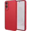 Coque arrière en silicone Phonesta Soft Silk pour Samsung Galaxy S25 Edge - Rouge