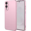 Coque arrière en silicone Phonesta Soft Silk pour Samsung Galaxy S25 Edge - Rose 0