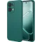 Coque arrière en silicone Phonesta Soft Silk pour Oppo A6 Pro - Vert foncé