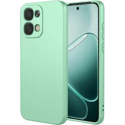 Coque arrière en silicone Phonesta Soft Silk pour Oppo A6 Pro - Vert matcha