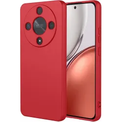 Coque arrière en silicone Phonesta Soft Silk pour HONOR Magic8 Lite - Rouge