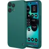 Coque arrière en silicone Phonesta Soft Silk pour Nothing Phone (3a) Lite - Vert foncé