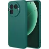 Coque arrière en silicone Phonesta Soft Silk pour Realme GT 8 Pro - Vert foncé