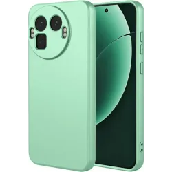 Coque arrière en silicone Phonesta Soft Silk pour Realme GT 8 Pro - Vert matcha