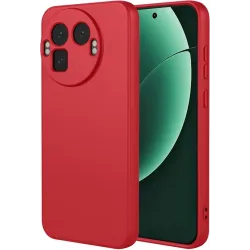 Coque arrière en silicone Phonesta Soft Silk pour Realme GT 8 Pro - Rouge