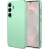 Coque arrière en silicone Phonesta Soft Silk pour Samsung Galaxy S26 - Vert matcha