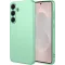 Coque arrière en silicone Phonesta Soft Silk pour Samsung Galaxy S26 - Vert matcha