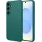 Coque arrière en silicone Phonesta Soft Silk pour Samsung Galaxy S26 Plus - Vert foncé