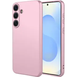 Coque arrière en silicone Phonesta Soft Silk pour Samsung Galaxy S26 Plus - Rose