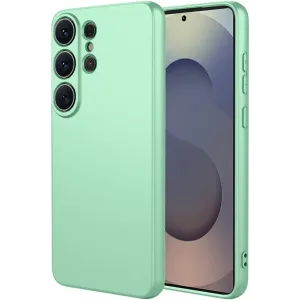 Coque arrière en silicone Phonesta Soft Silk pour Samsung Galaxy S26 Ultra - Vert matcha