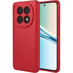 Coque arrière en silicone Phonesta Soft Silk pour Xiaomi Redmi Note 15 4G/5G / Xiaomi Poco M8 - Rouge