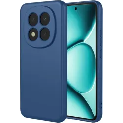 Coque arrière en silicone Phonesta Soft Silk pour Xiaomi Redmi Note 15 Pro Plus / Xiaomi Poco M8 Pro - Bleu foncé