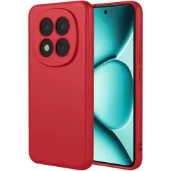 Coque arrière en silicone Phonesta Soft Silk pour Xiaomi Redmi Note 15 Pro Plus / Xiaomi Poco M8 Pro - Rouge