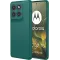 Coque arrière en silicone Phonesta Soft Silk pour Motorola Edge 70 - Vert foncé