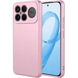 Coque arrière en silicone Phonesta Soft Silk pour Xiaomi Poco F8 Ultra - Rose