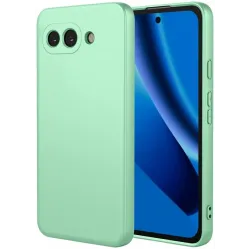 Coque arrière en silicone Phonesta Soft Silk pour Google Pixel 10a - Vert matcha