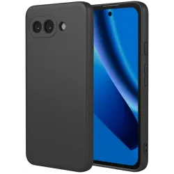 Coque arrière en silicone Phonesta Soft Silk pour Google Pixel 10a - Noir
