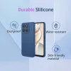 Coque arrière en silicone Phonesta Soft Silk pour HONOR 400 Smart - Bleu foncé 2