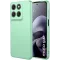 Coque arrière en silicone Phonesta Soft Silk pour Motorola Moto G67/G77 - Vert matcha