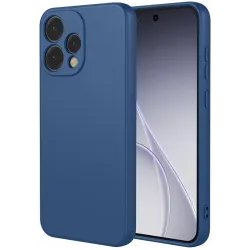 Coque arrière en silicone Phonesta Soft Silk pour Oppo Reno15 - Bleu foncé