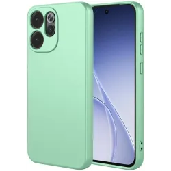 Coque arrière en silicone Phonesta Soft Silk pour Oppo Reno15 F/FS - Vert matcha